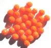 25 8mm Faceted Opaque Orange Firepolish Beads